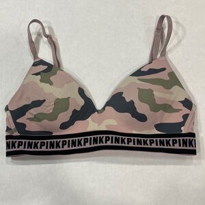 5 for $25 Pink Victoria's Secret wear‎ everywhere wireless lightly lined camo